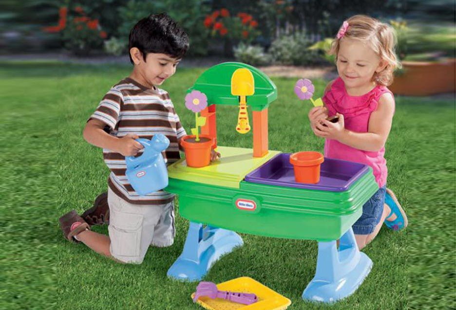 little tikes garden bench play set