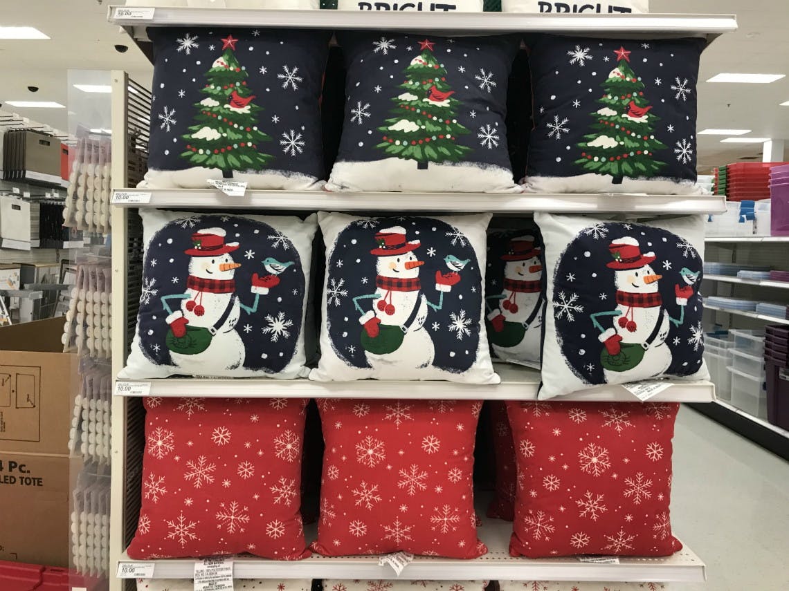 Wondershop Holiday Throw Pillows Blankets Only 4 75 At Target The Krazy Coupon Lady