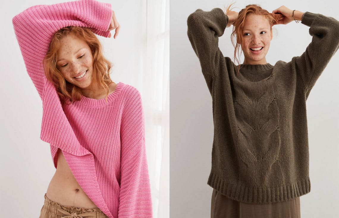 aerie easy pullover sweater