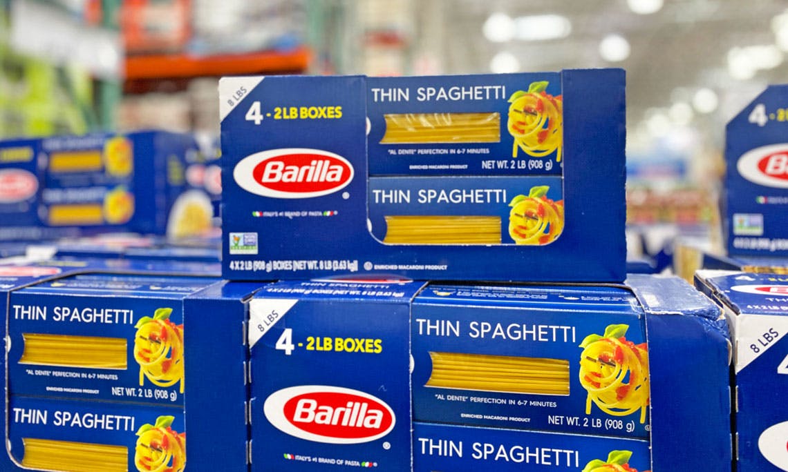 Barilla 8Pound Thin Spaghetti, Only 6.99 at Costco! The Krazy