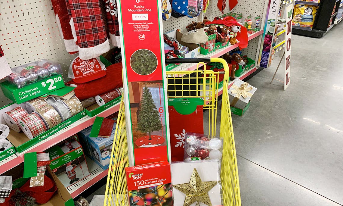 Dollar General Trip: $4 Christmas Tree, Lights &amp; More! - The Krazy Coupon Lady