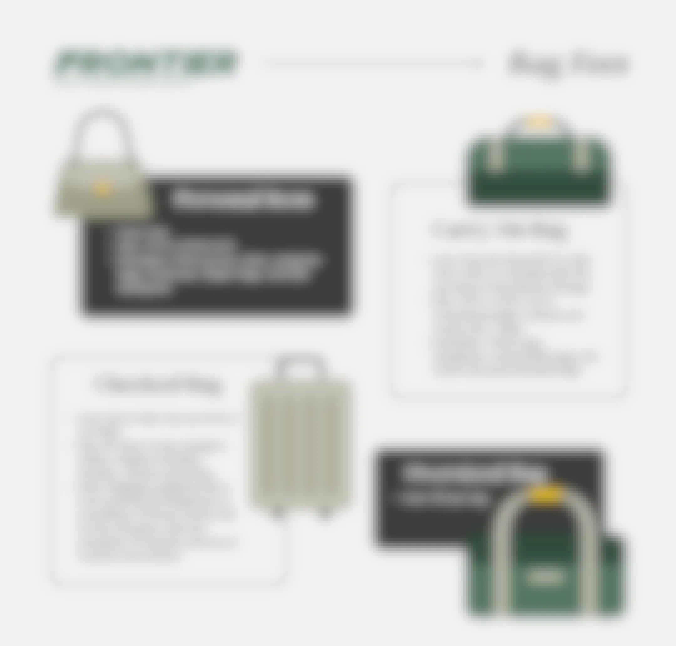 Frontier Airlines bag fees for personal items, carry-ons, and checked bags.