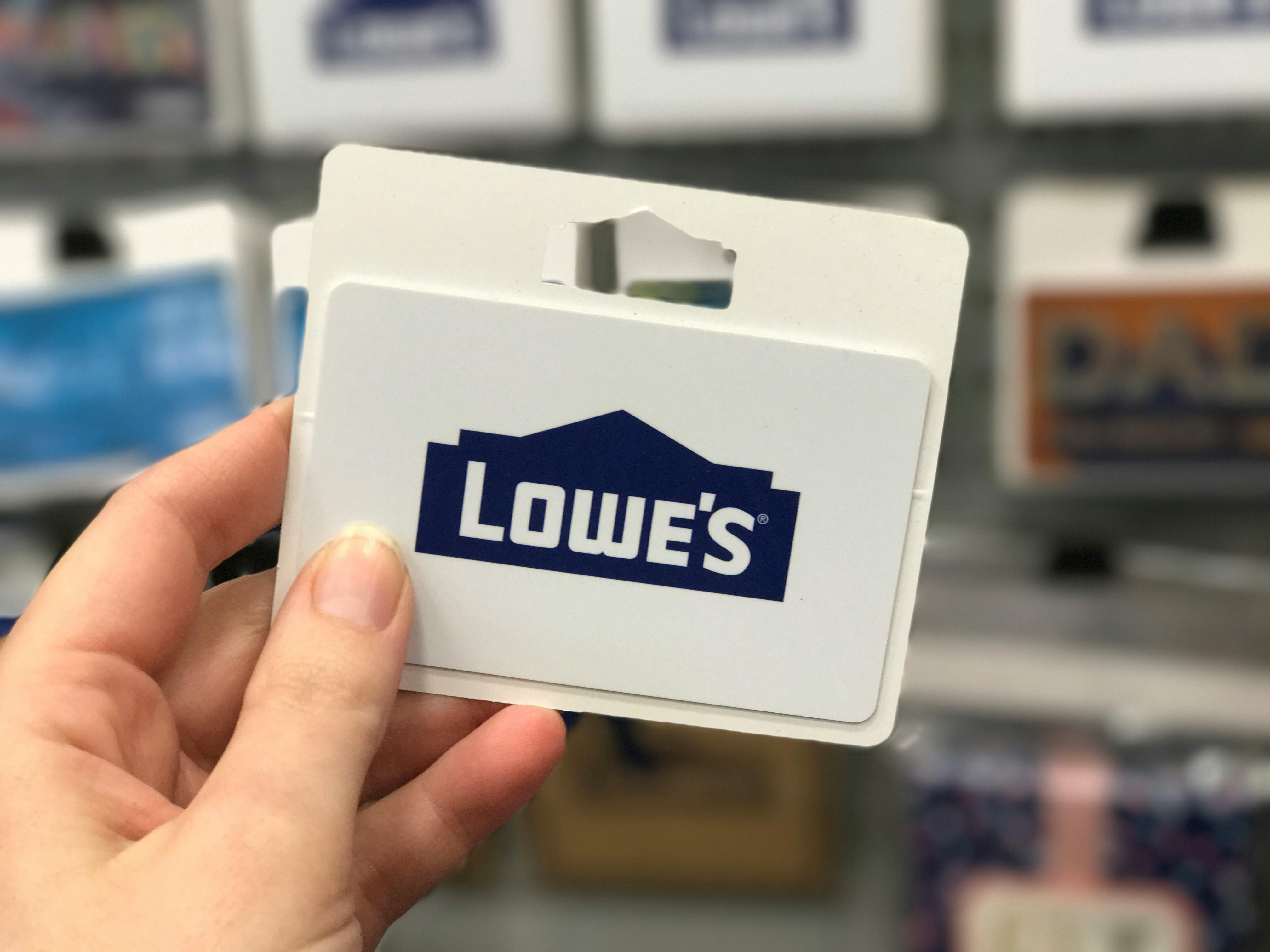 lowe's gift card to buy other gift cards