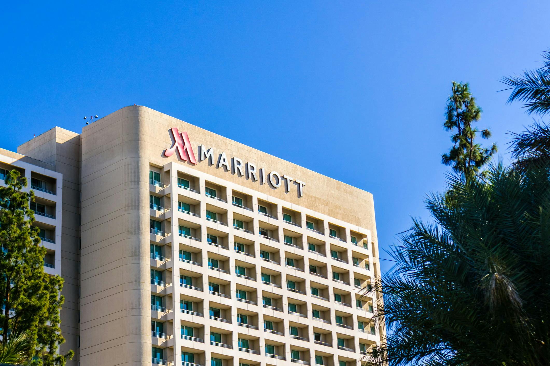 Marriott hotel facade