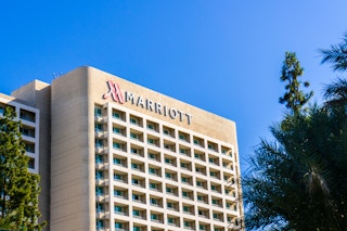 Marriott hotel facade