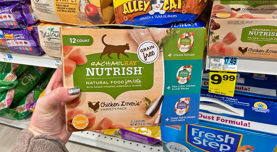 12 Pack Rachael Ray Nutrish Wet Cat Food As Low As 6 23 On Amazon The Krazy Coupon Lady