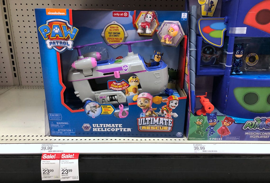 target paw patrol helicopter