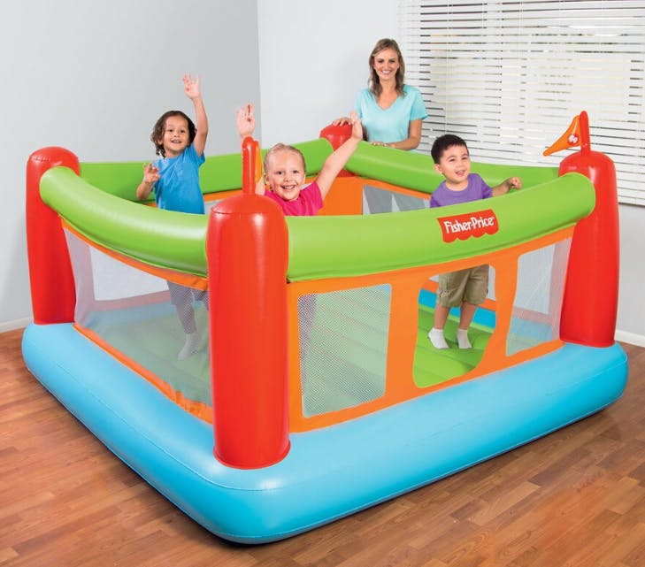 fisher price bounce house with slide