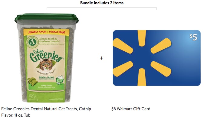 feline greenies walmart