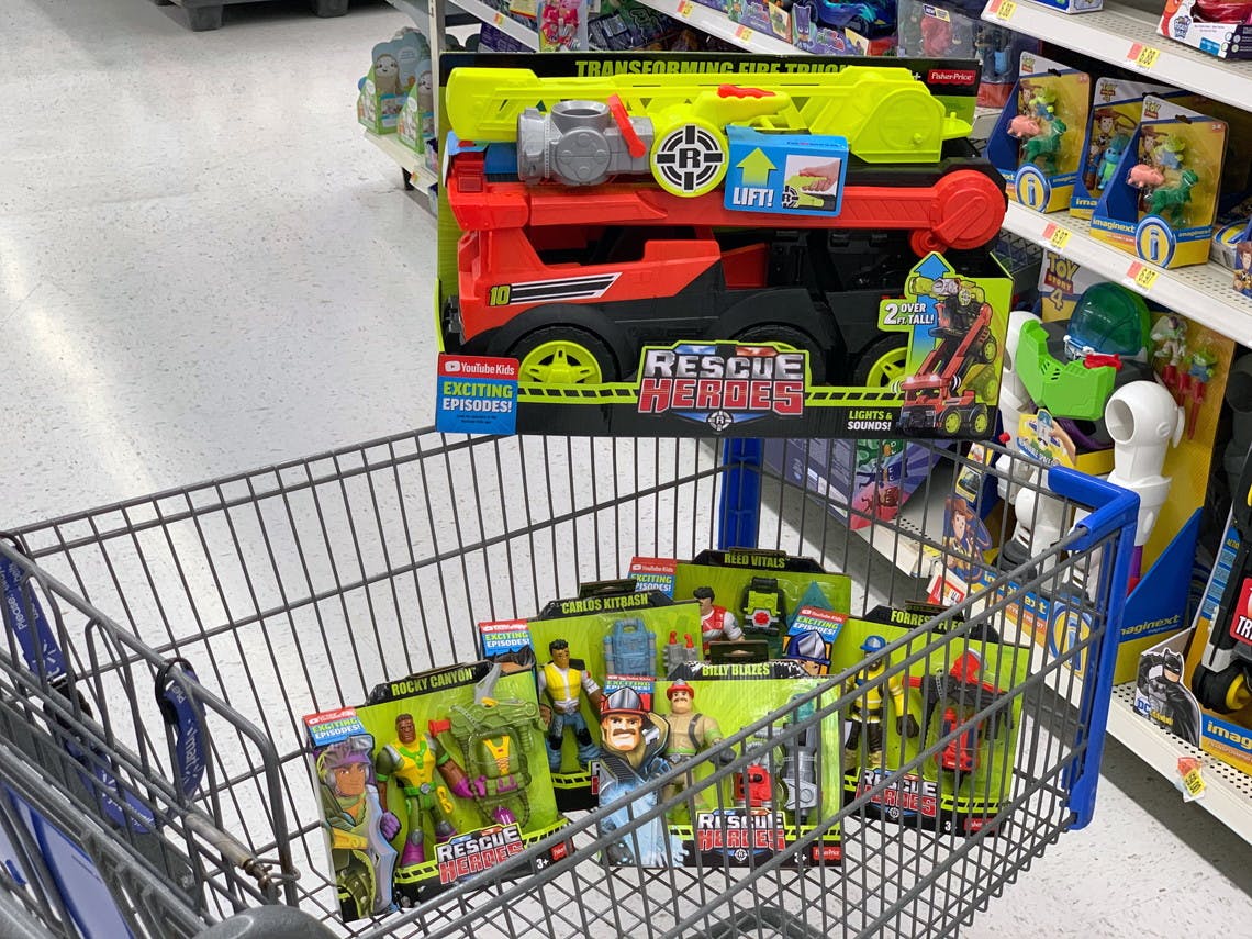 rescue heroes transforming fire truck with lights & sounds