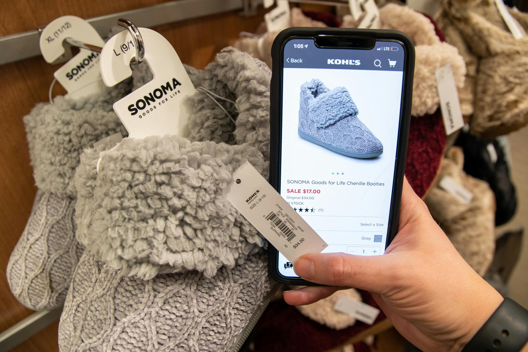 Get a price match on competitor and Kohls.com prices.