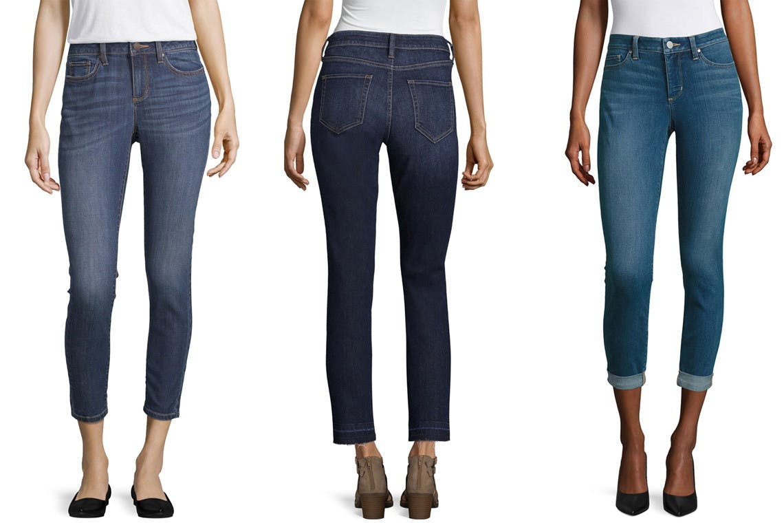 jcpenney ana skinny ankle jeans