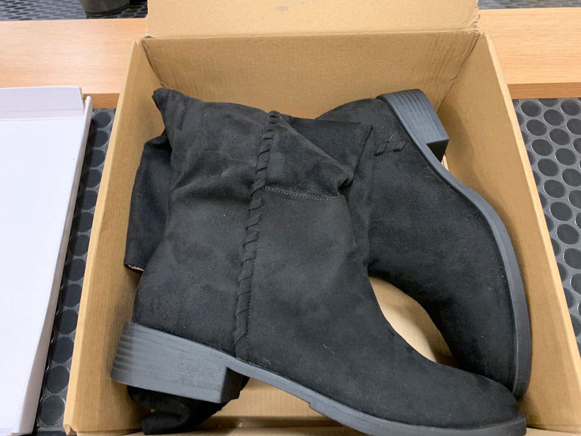 kohls womens grey boots