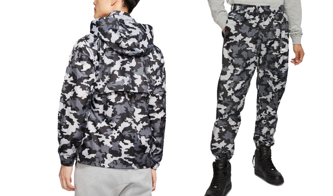 nike camo tracksuit mens