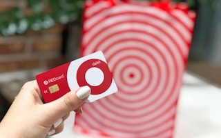 Picture of someone holding a Red Card at Target