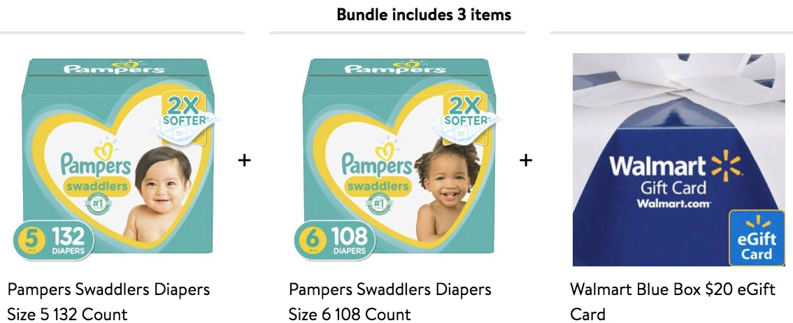 walmart pampers gift card