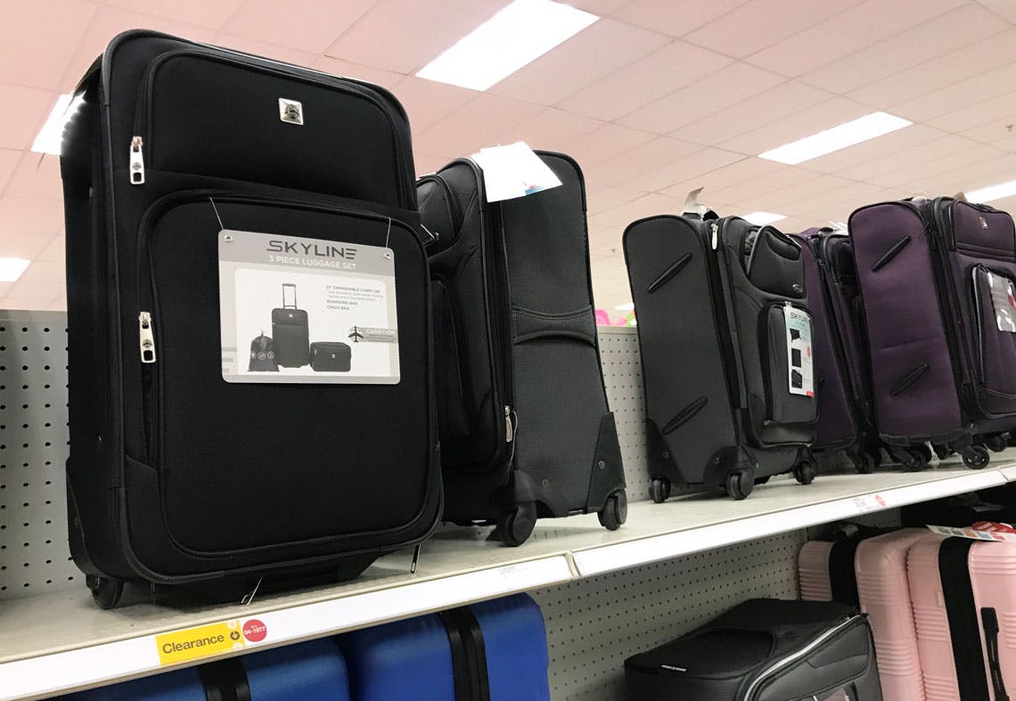 target 3 piece luggage set