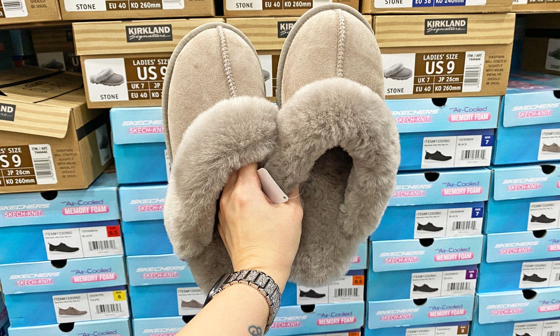 kirkland shearling slippers