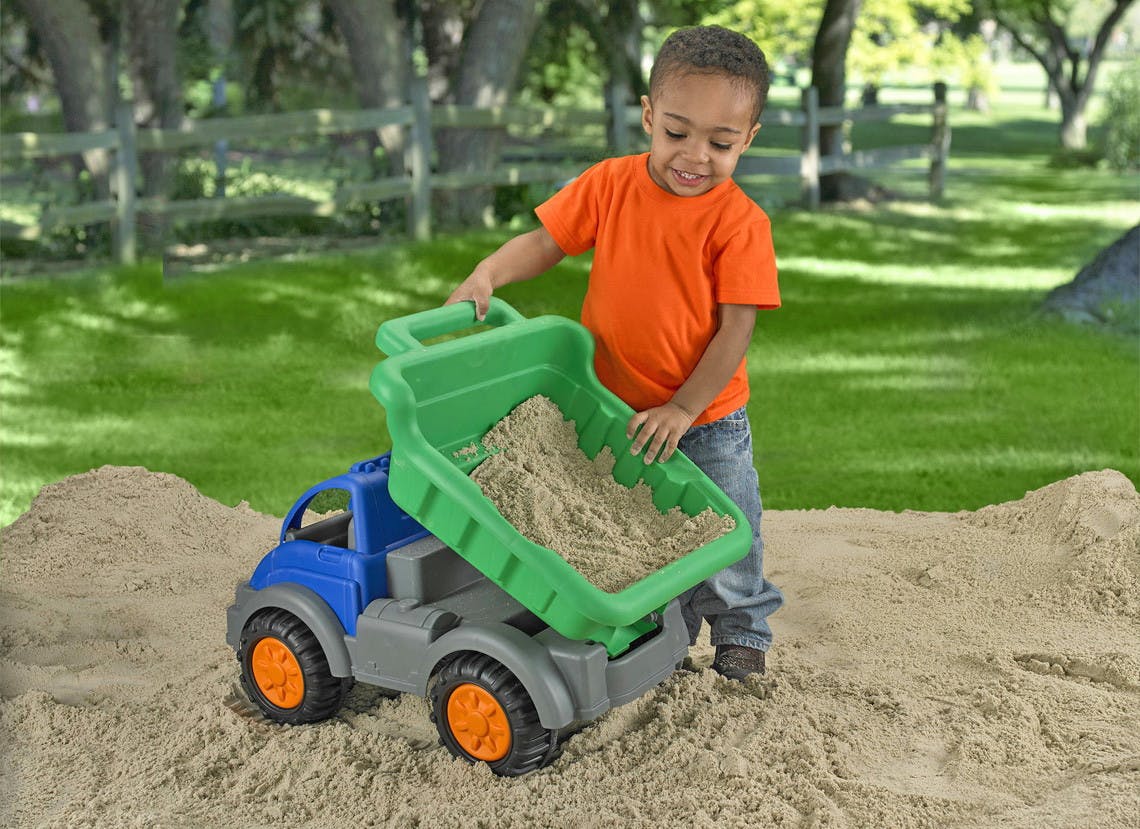 american plastic toys gigantic dump truck