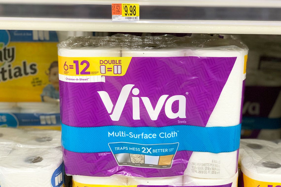 Viva Paper Towels Only 8 48 At Walmart The Krazy Coupon Lady