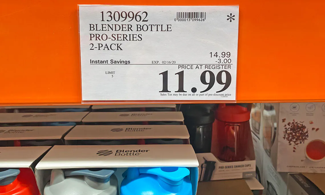 Blender Bottle Pro Series 2 Pack Only 11 99 At Costco The Krazy Coupon Lady