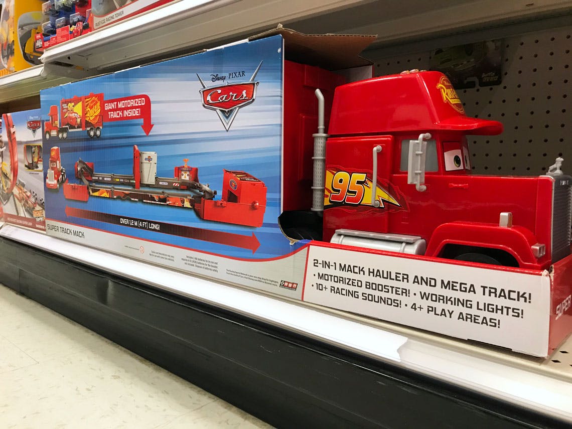 disney cars super track mack playset