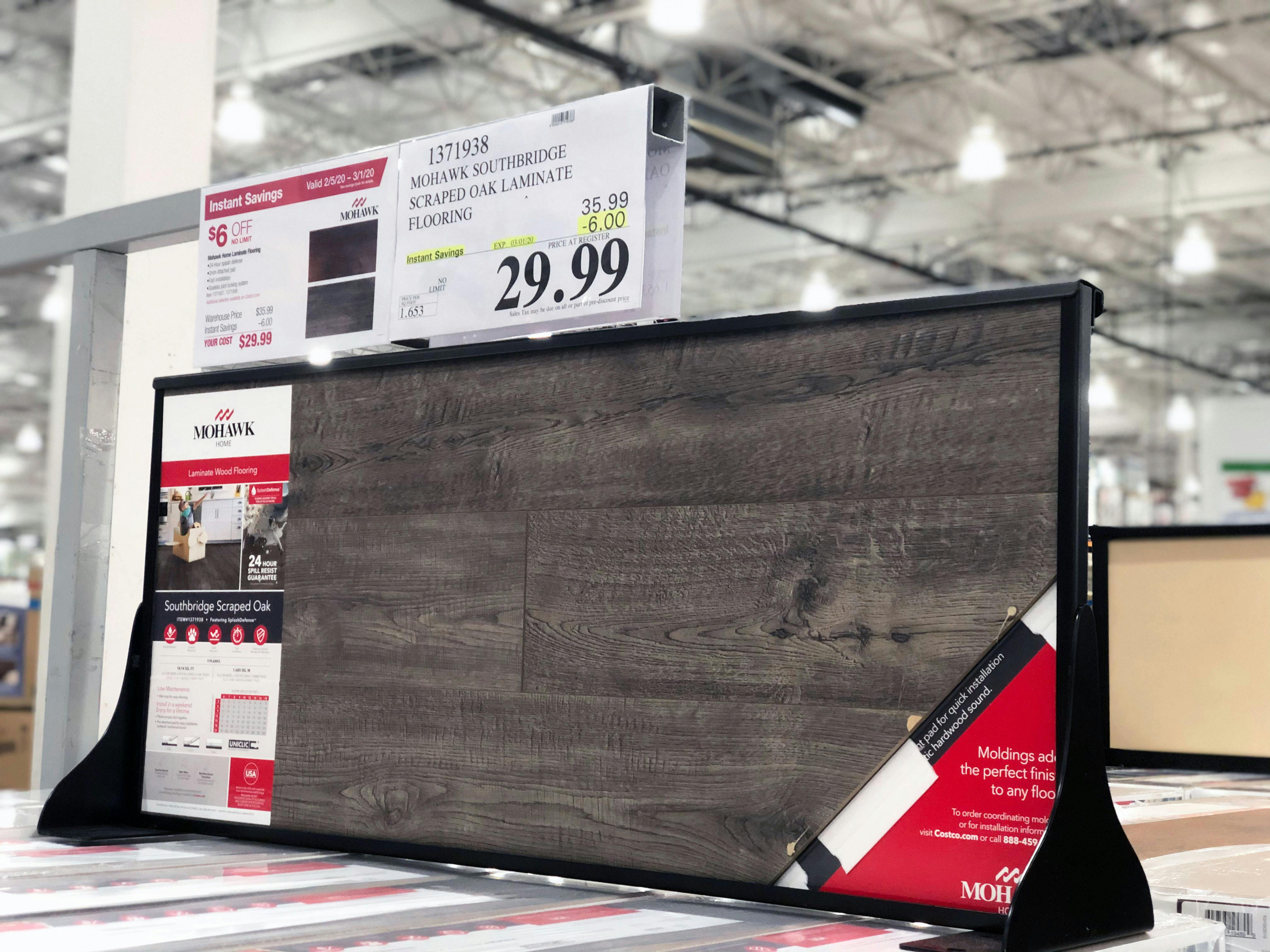 Laminate Wood Flooring 1 65 Sq Ft At Costco Pad Attachment The Krazy Coupon Lady