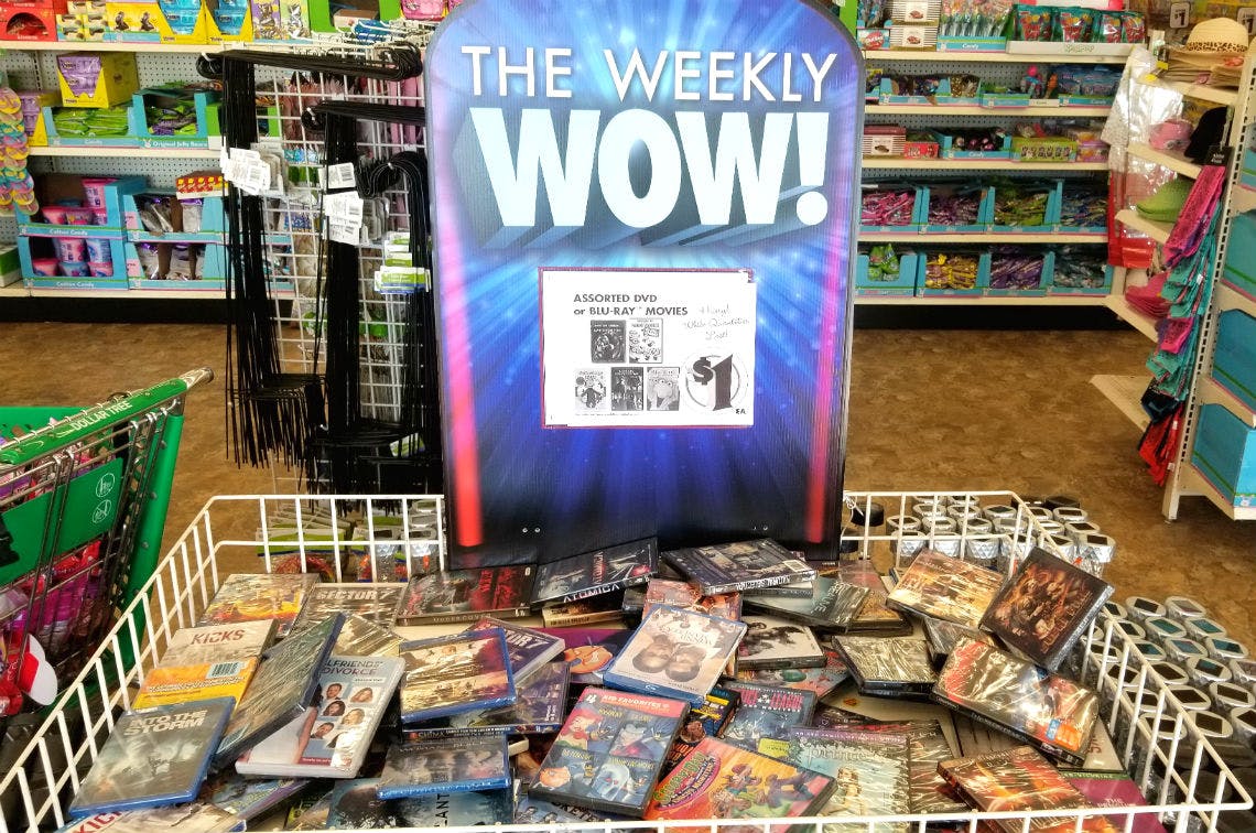 Assorted DVD or Bluray Movies at Dollar Tree The Krazy Coupon Lady