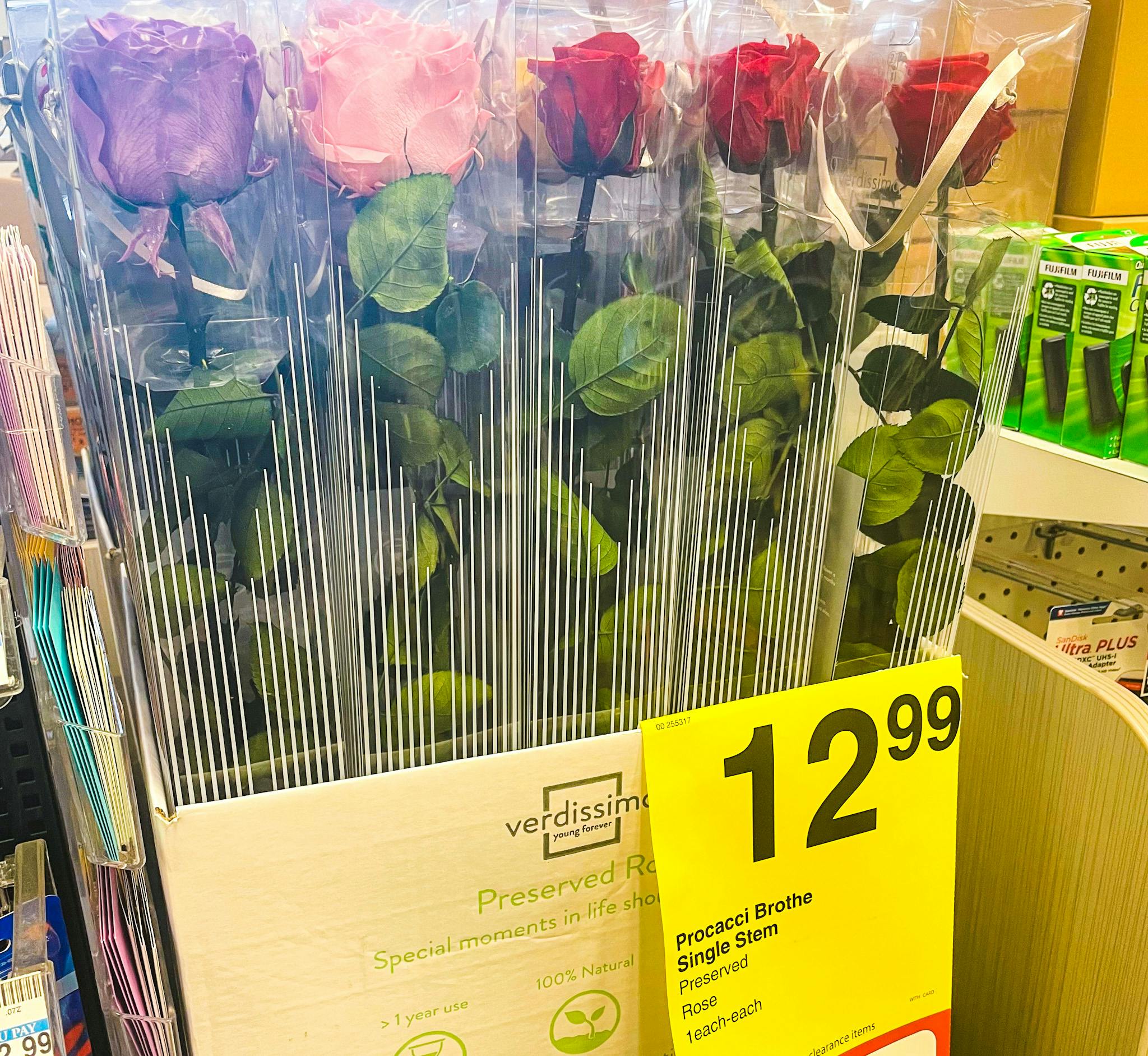 single stem valentine's day rose special at cvs in February