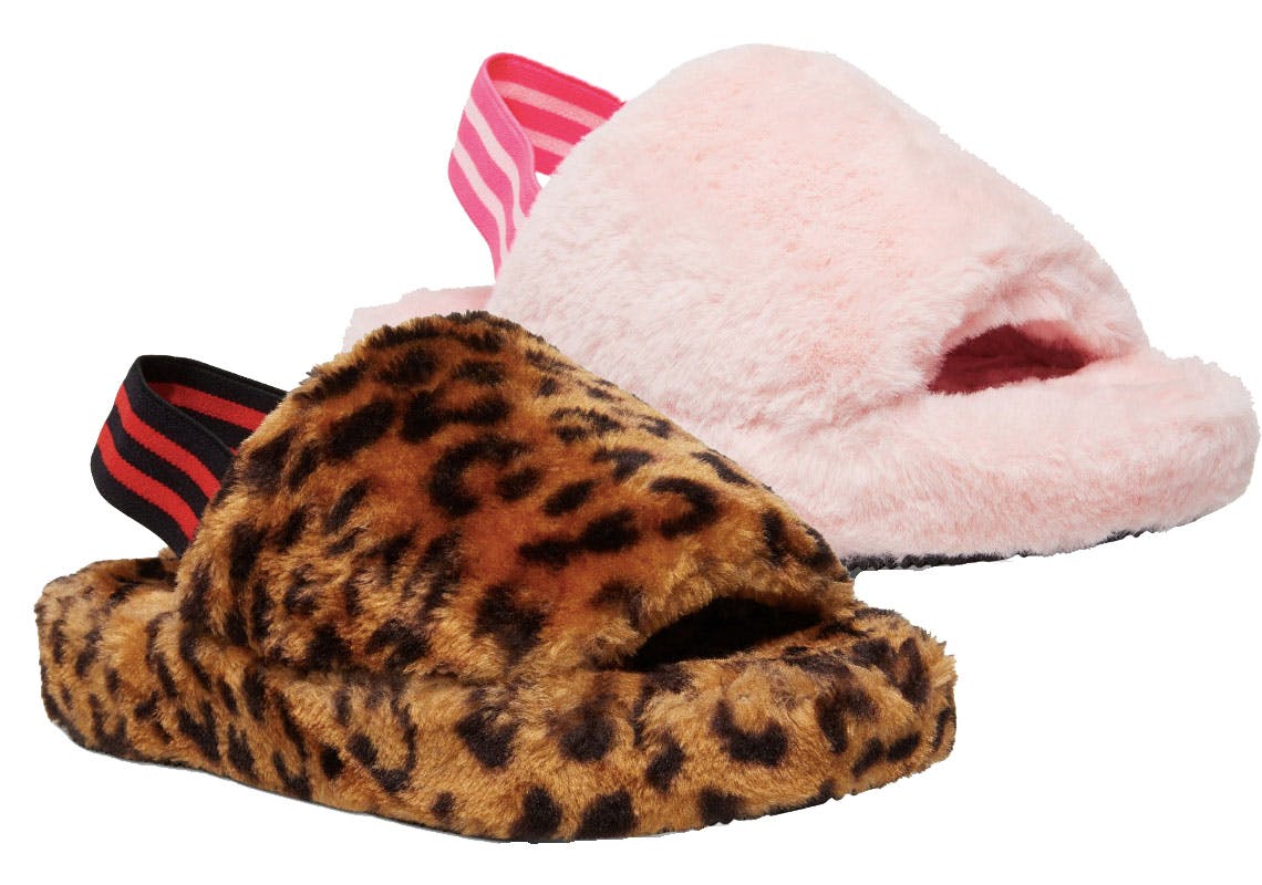 macys steve madden fuzzy slippers