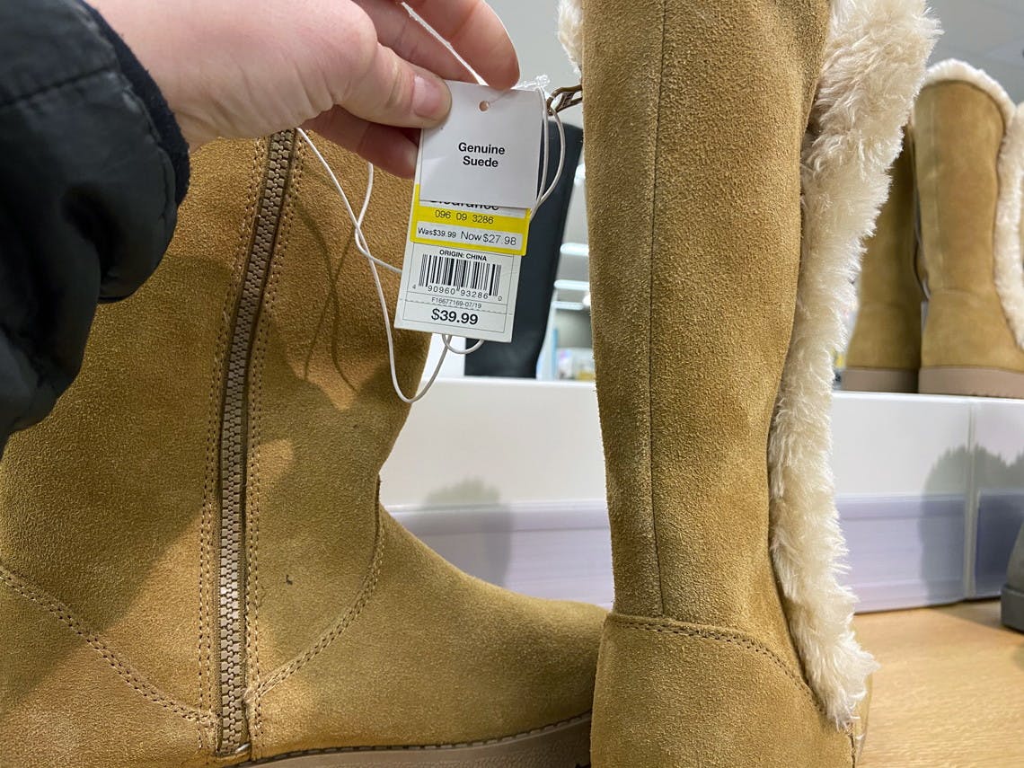 target suede boots
