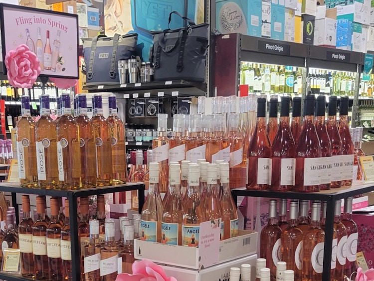 wine from total wine on a shelf