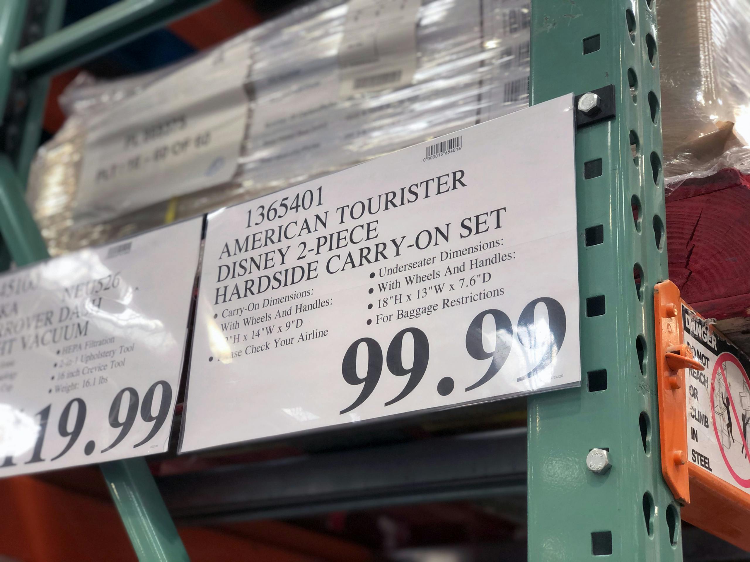 costco luggage sets in store