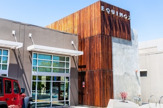Exterior view of the upscale gym Equinox