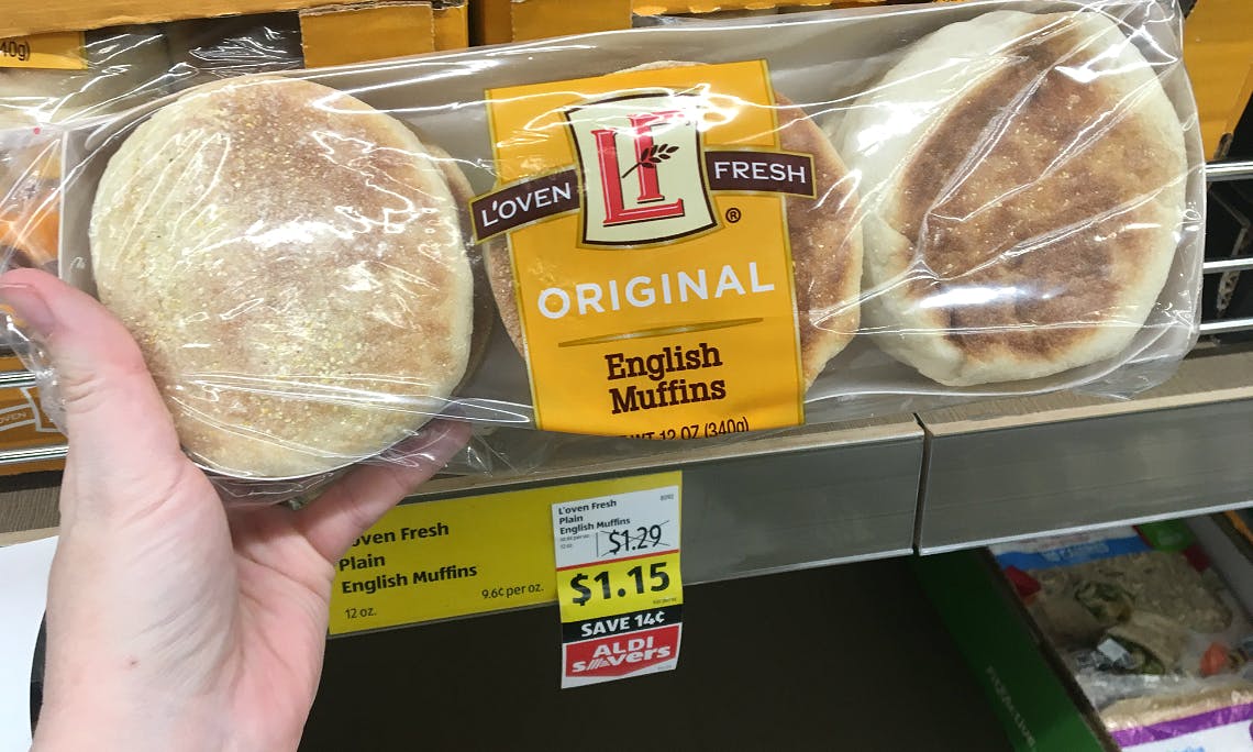 L Oven Fresh English Muffins Only 1 15 At Aldi The Krazy Coupon Lady