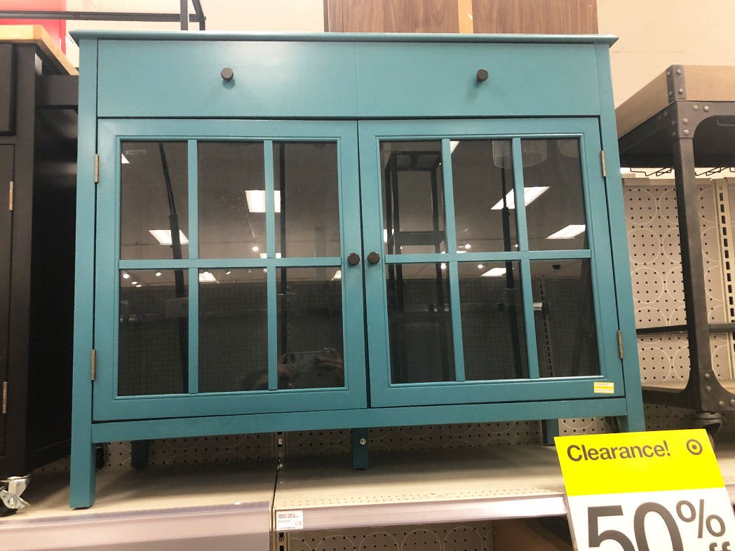 target teal cabinet