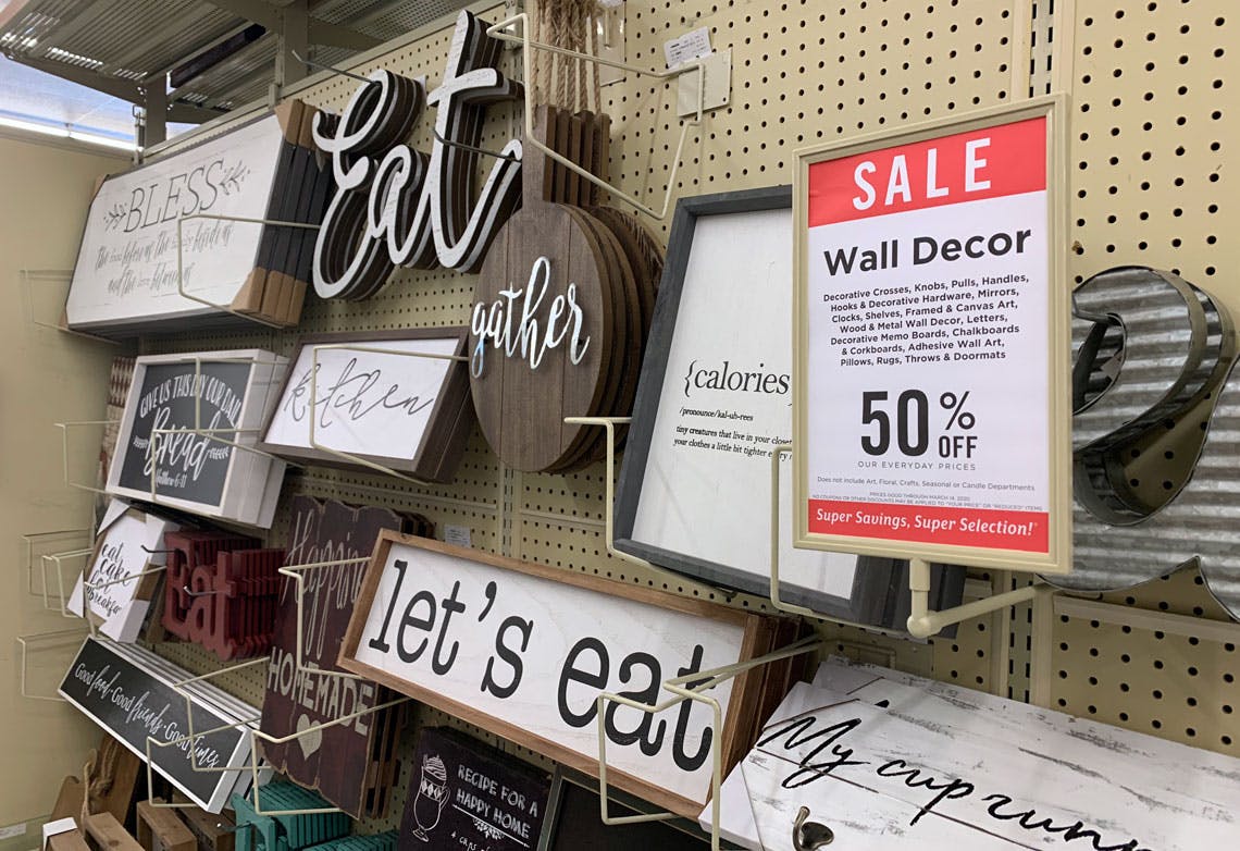 Save 50 On Wall Decor At Hobby Lobby The Krazy Coupon Lady