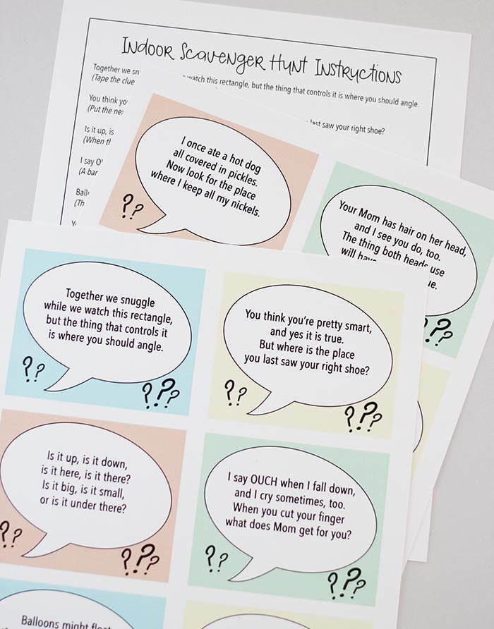 7 Best Free Indoor Scavenger Hunt Ideas For Kids The Krazy Coupon Lady