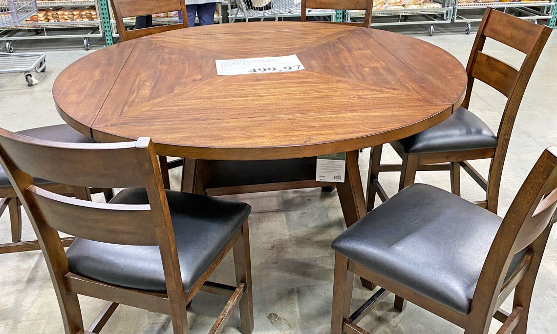 7-Piece Dining Set, Only $499.97 at Costco - The Krazy Coupon Lady