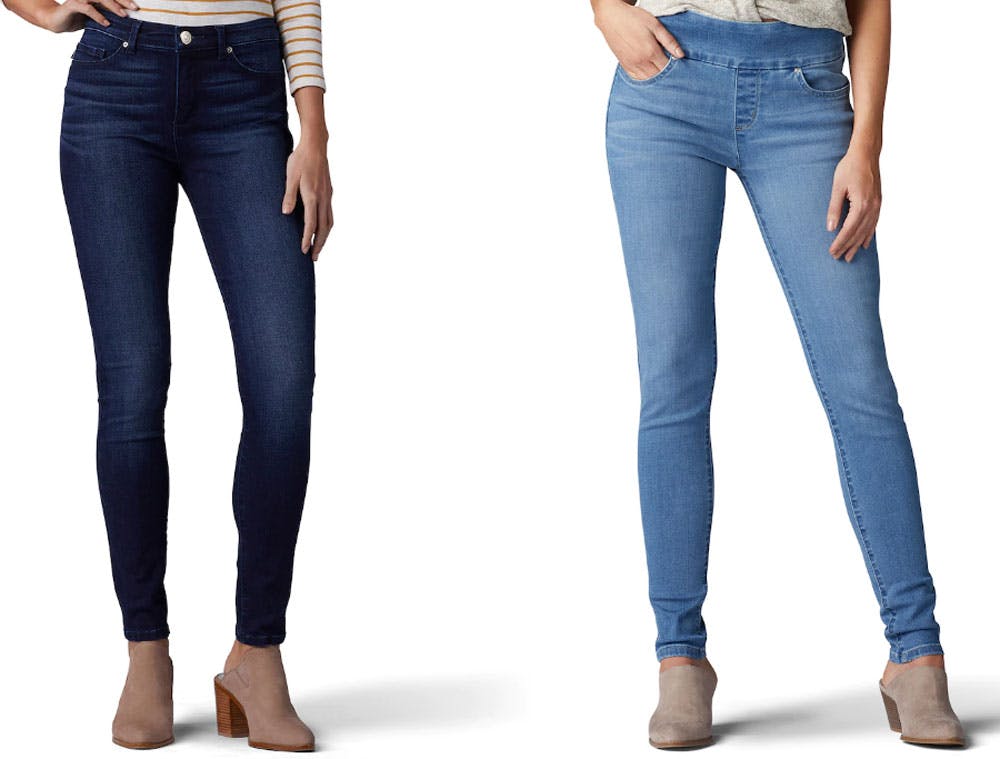 womens lee skinny jeans
