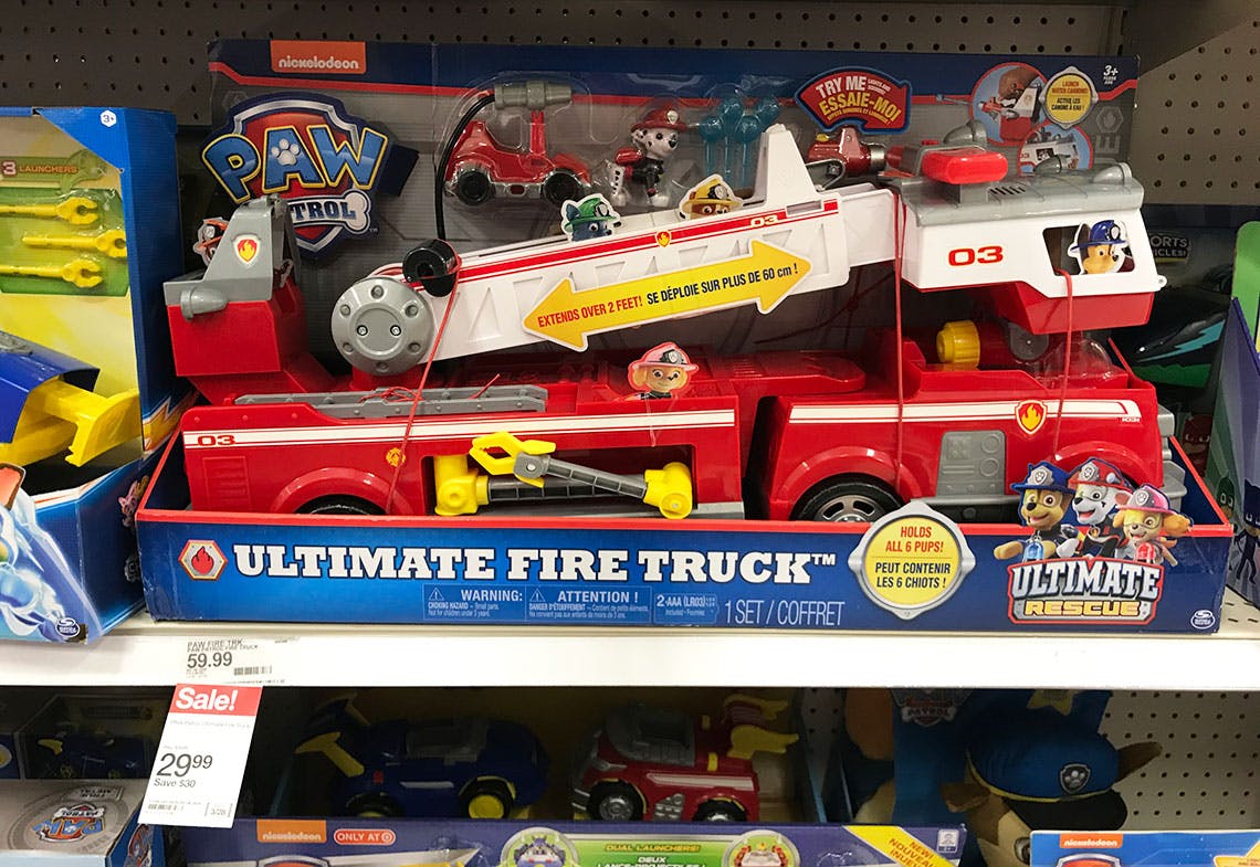 paw patrol fire truck target