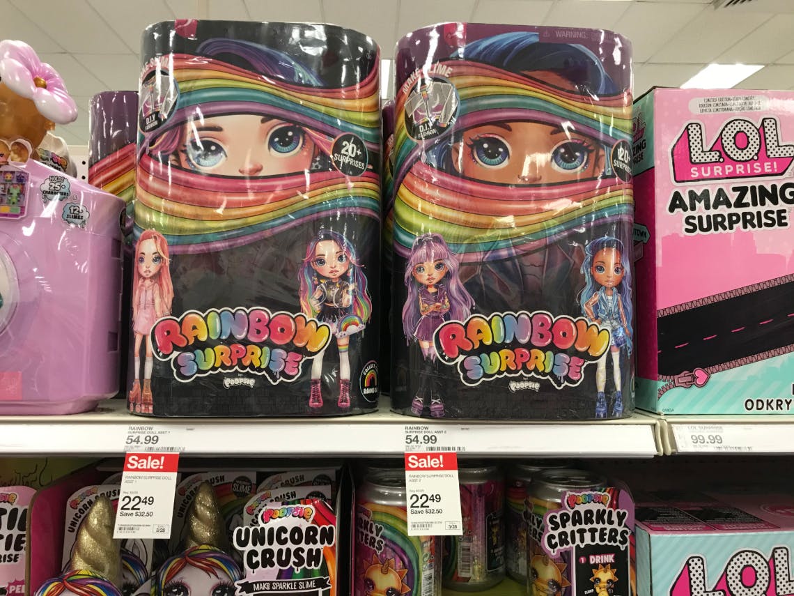 rainbow surprise dolls target