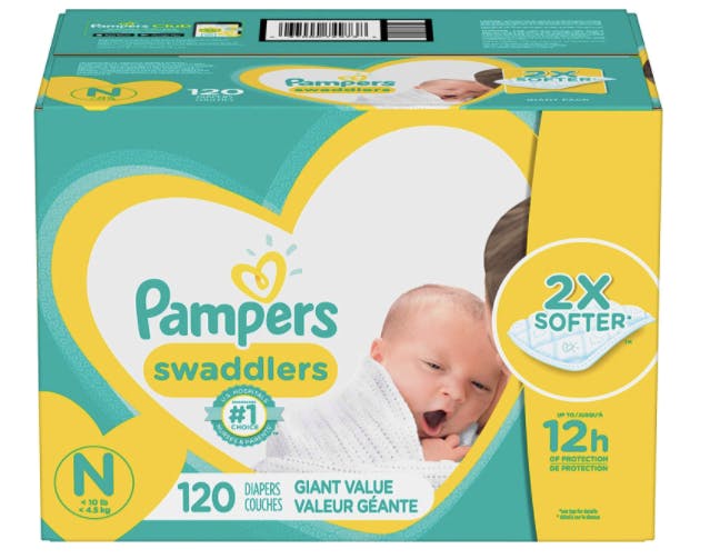 pampers swaddlers newborn 20 ct