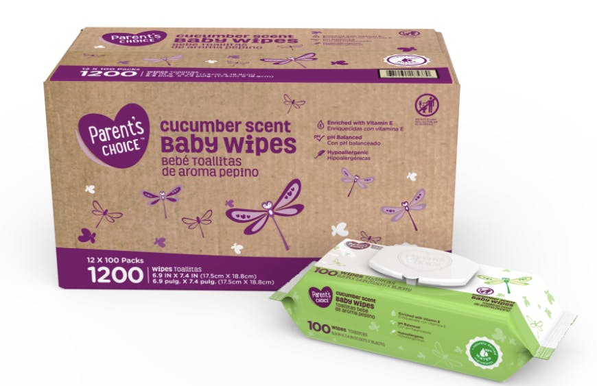walmart baby wipes box