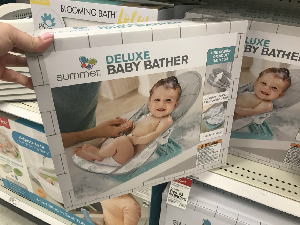 deluxe baby bather target