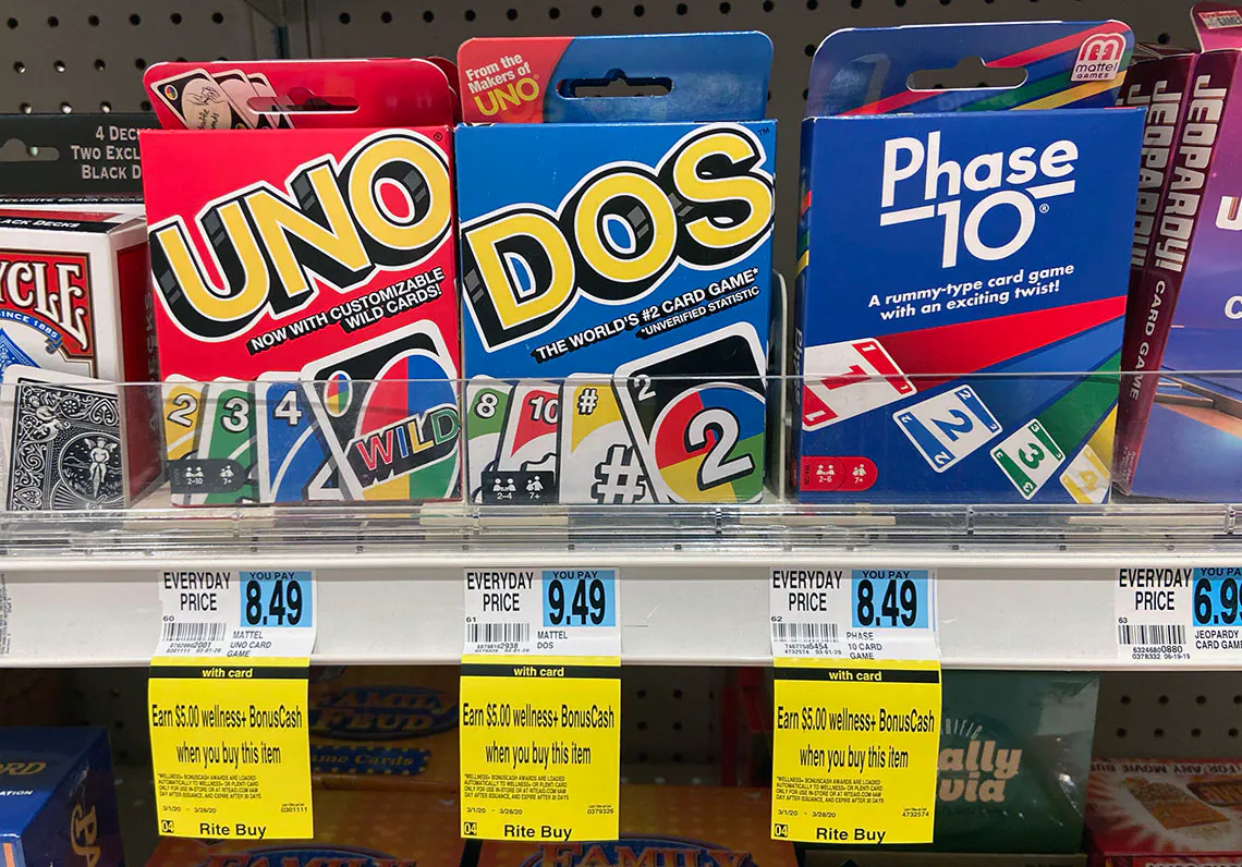 UNO & Phase 10 Card Games, as Low as $0.99 at Rite Aid - The Krazy Coupon  Lady
