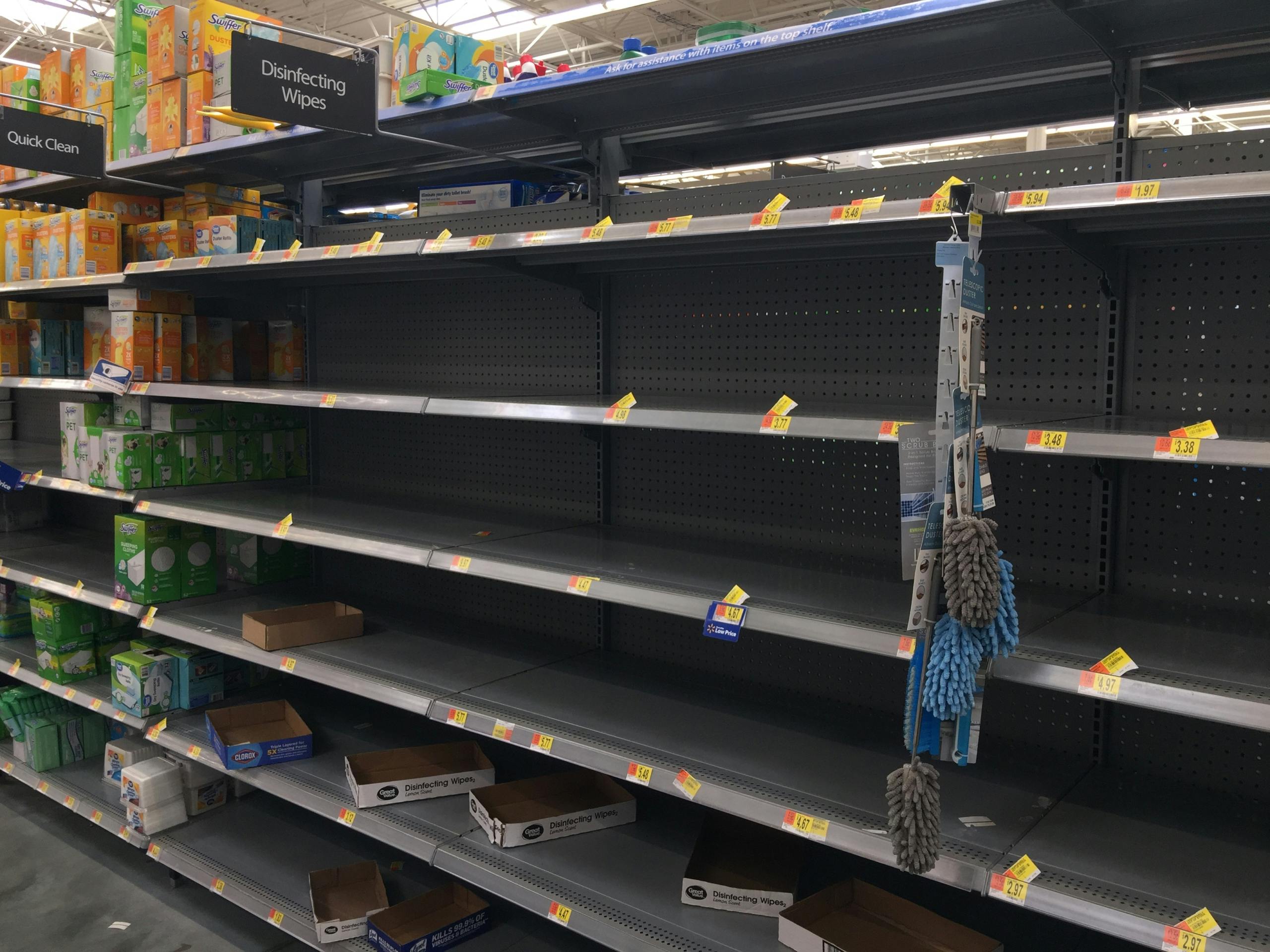 Empty Shelves at Walmart Stores Nationwide The Krazy Coupon Lady