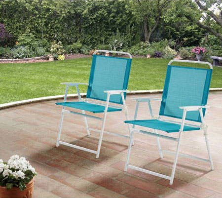 2 Folding Patio Chairs Only 45 At Walmart Com The Krazy Coupon Lady