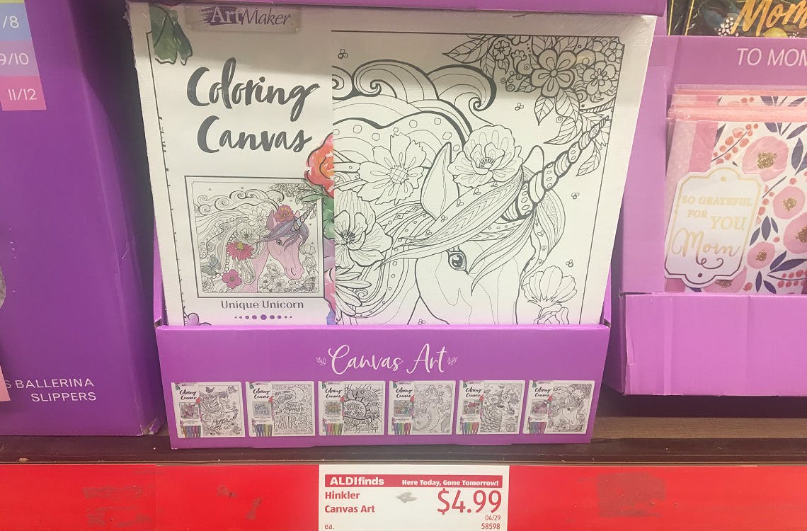 Hinkler Coloring Canvases Only 4 99 At Aldi The Krazy Coupon Lady