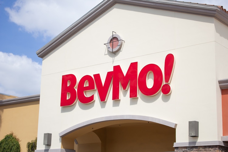 the exterior of a bevmo store